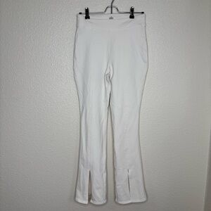 ALO Yoga Cream High-Waist Leggings Split Hem and ALO Tie Dye shopper tote bundle